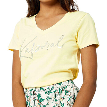 Vêtements Femme T-shirts manches courtes Kaporal JAYONE23W11 Jaune