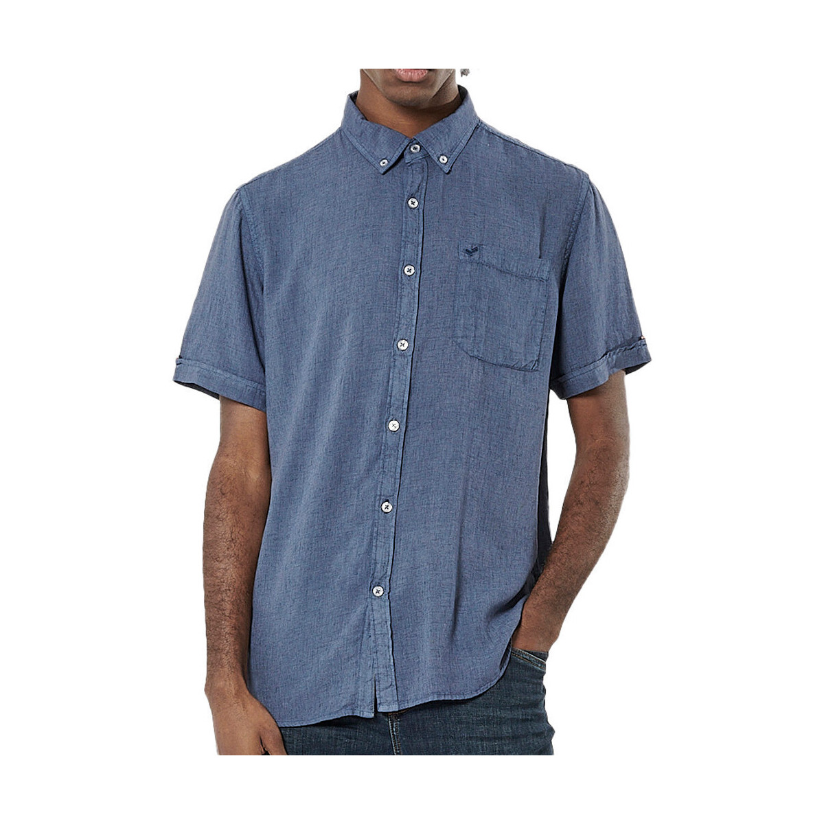 Vêtements Homme Chemises manches courtes Kaporal MAYOE23M41 Bleu