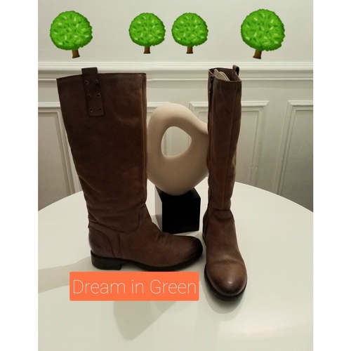 Chaussures Femme Bottes ville Dream in Green Bottes Chahine doublée synthétique Marron