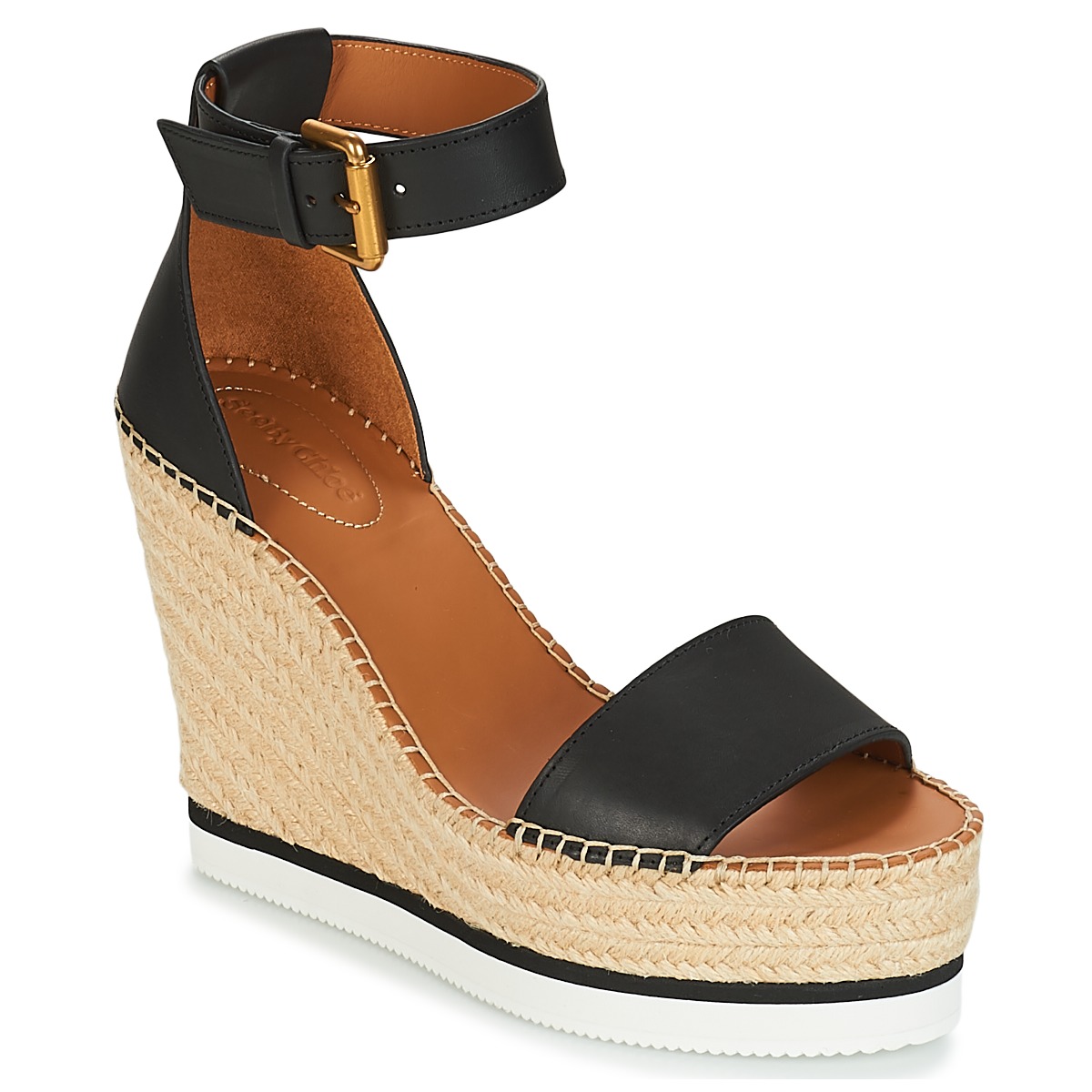 Chaussures Femme Espadrilles See by Chloé GLYN chloe kids ruffled trim embroidered dress item