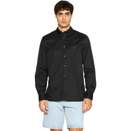 Vêtements Homme Chemises manches longues Tommy Jeans CAMISA OXFORD REGULAR HOMBRE   DM0DM18335 Noir