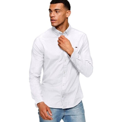 Vêtements Homme Chemises manches longues Tommy Jeans CAMISA OXFORD REGULAR HOMBRE   DM0DM18335 Blanc