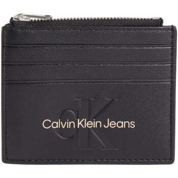 Sacs Femme Portefeuilles Calvin Klein Jeans sculpted cardcase 6cc wallets Noir