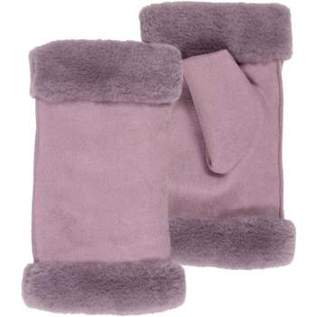 gants isotoner  mitaines suédine, bords et doublure fausse fourrure 