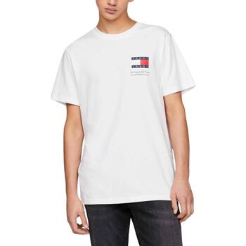 Vêtements Homme T-shirts manches courtes navy Tommy Jeans  Blanc