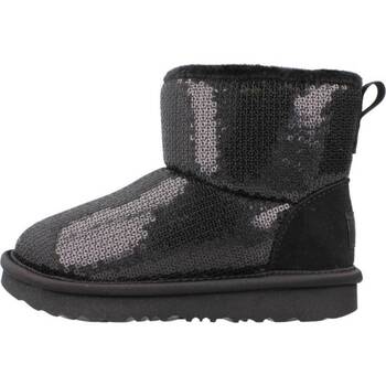 Chaussures Fille Bottes UGG CLASSIC MINI MIRROR BALL Noir