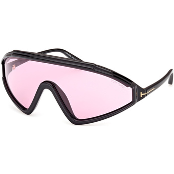 Airstep / A.S.98 Homme Lunettes de soleil Tom Ford FT1121 LORNA Lunettes de soleil, Noir/Violet, 0 mm Noir