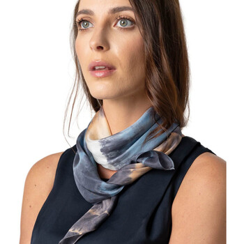 Accessoires textile Femme Votre article a été ajouté aux préférés Allée Du Foulard Carré de Soie Tie Dye Tao Bleu