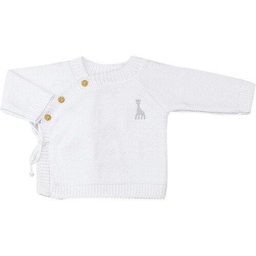 Vêtements Enfant Pulls Trois Kilos Sept Brassière naissance - 100% coton Blanc
