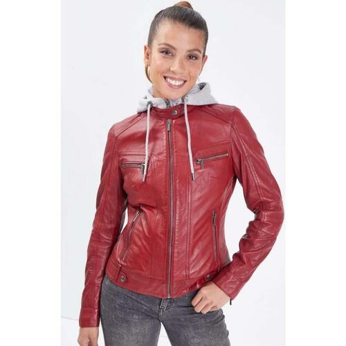 Vêtements Femme Vestes en cuir / synthétiques Daytona SILENE HOOD RED CHILI Rouge