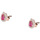 Montres & Bijoux Femme Boucles d'oreilles Cleor Boucles d'oreilles en argent 925/1000 et zircon Rose
