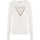 Vêtements Femme Sweats Guess Ls Rn Diane Triangle Logo Swtr Blanc
