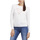Vêtements Femme Sweats Guess Ls Rn Diane Triangle Logo Swtr Blanc