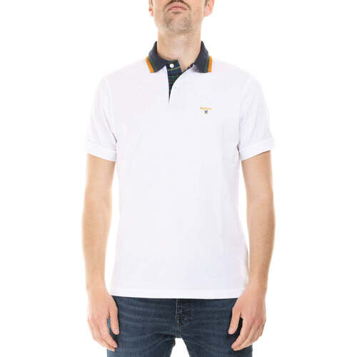 Vêtements Homme Polo à Logo Sportif Barbour  Blanc