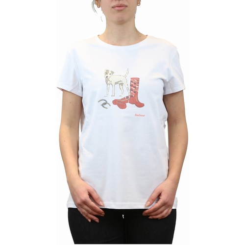 Vêtements Femme T-shirts & Polos Barbour  Blanc