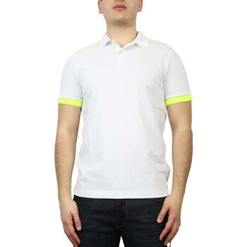 Vêtements Homme wallets suitcases pens stripe-detail polo-shirts men Knitwear Sun68  Blanc