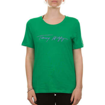 Vêtements Femme T-shirts & Polos Tommy Hilfiger  Vert