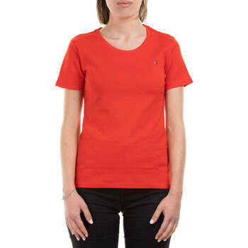 Vêtements Femme T-shirts & Polos Schwarz Tommy Hilfiger  Rouge