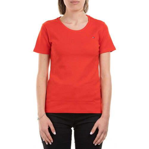 Tommy Hilfiger Rouge - Vêtements T-shirts & Polos Femme 32,00 €