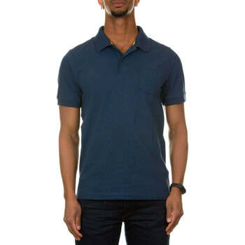 Vêtements Homme wallets suitcases pens stripe-detail polo-shirts men Knitwear Sun68  Bleu