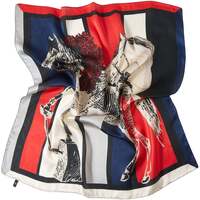Accessoires textile Femme Echarpes / Etoles / Foulards Alberto Cabale Petit carré de Soie Triumph Cléo Rouge Rouge
