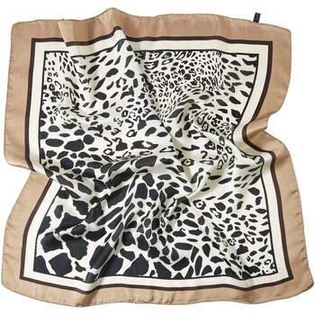 Accessoires textile Femme Echarpes / Etoles / Foulards Alberto Cabale Petit carré de Soie Panter Process Cléo Gris Gris