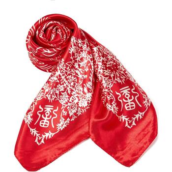 Accessoires textile Femme Echarpes / Etoles / Foulards Versace Carré Soie Asia Rouge Rouge