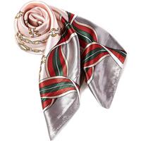 Accessoires textile Femme Echarpes / Etoles / Foulards V 1969 Carré Soie Chain Rose Rose