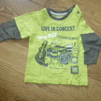 Vêtements Garçon T-shirts manches longues Orchestra T-shirt manches longues vert Orchestra - 1 an Vert