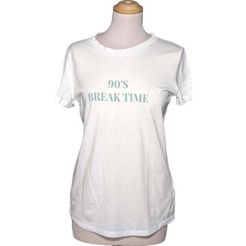 Vêtements Femme T-shirts & Polos Pimkie 34 - T0 - XS Blanc