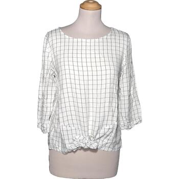 Vêtements Femme Plaids / jetés Promod top manches longues  36 - T1 - S Blanc Blanc