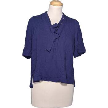 Vêtements Femme checked long-sleeved shirt Bianco Comptoir Des Cotonniers 38 - T2 - M Bleu