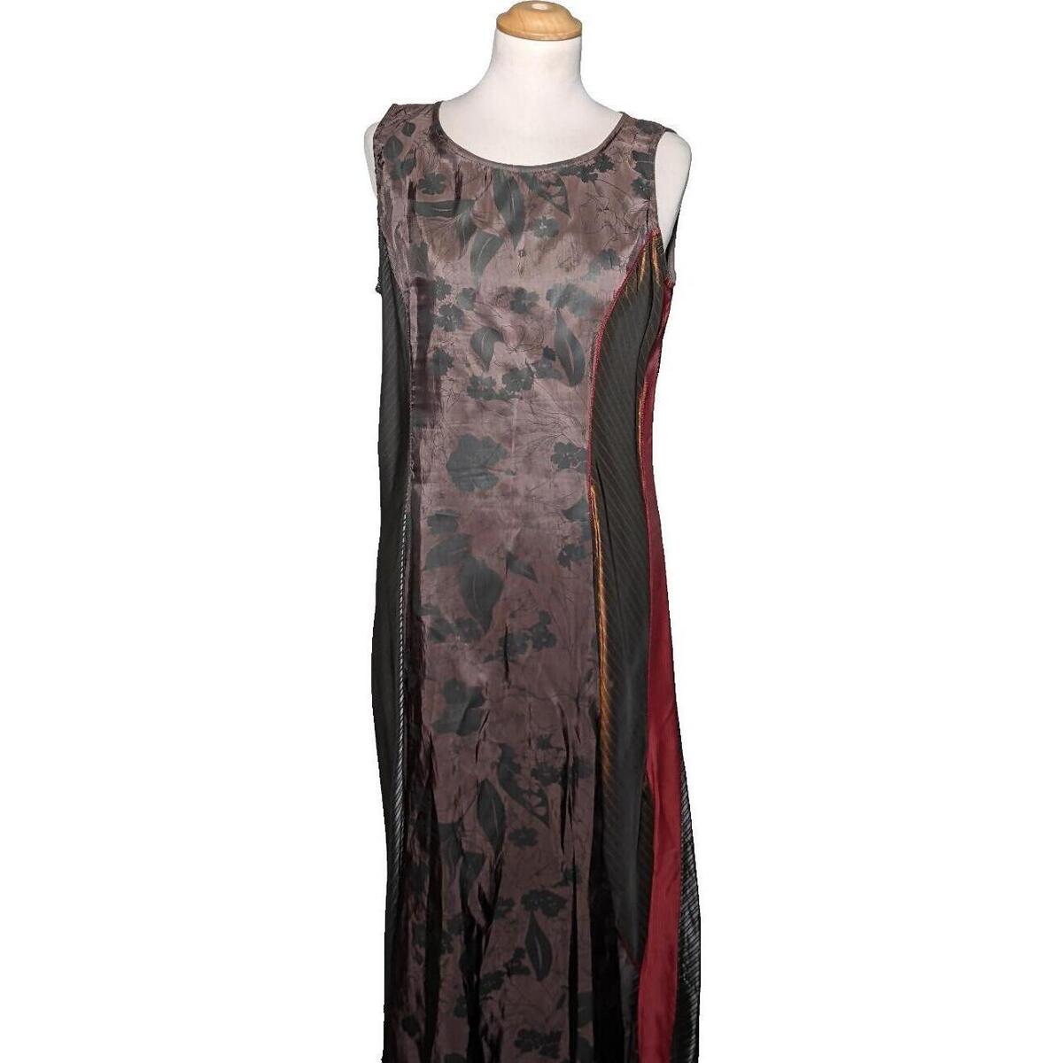 Vêtements Femme Robes longues Deca robe longue  40 - T3 - L Marron Marron