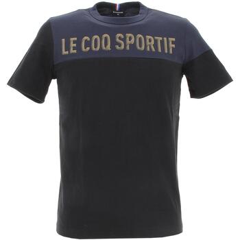 Vêtements Homme T-shirts manches courtes Le Coq Sportif Noel sp tee ss n1 m sky captain/black Noir