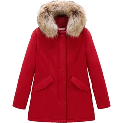 Vêtements Femme Doudounes Woolrich ARCTIC-PARKA-RACCOON-RED Rouge
