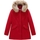Vêtements Femme Doudounes Woolrich ARCTIC-PARKA-RACCOON-RED Rouge