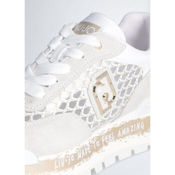 Liu Jo Sneakers plateforme en mesh lurex® Blanc