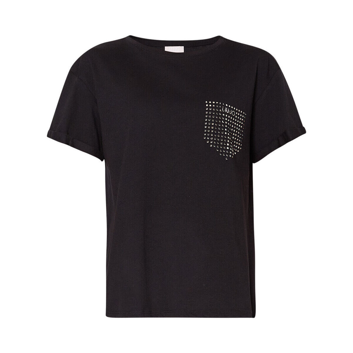 Vêtements Femme T-shirts & Polos Liu Jo T-shirt avec strass Noir