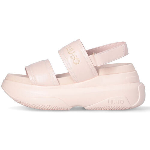 Chaussures Femme Coco & Abricot Liu Jo Sandales chunky monochromes Rose
