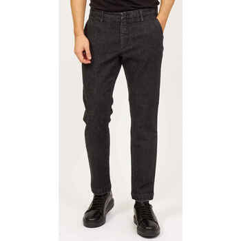 Vêtements Homme Jeans Sette/Mezzo Jean noir SetteMezzo, modèle capri coupe slim Noir