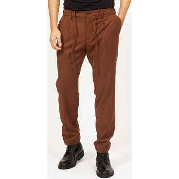 Vêtements Homme Pantalons Sette/Mezzo Pantalon homme Settemezzo avec cordon de serrage Marron