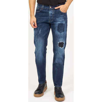 Vêtements Homme Jeans Sette/Mezzo SetteMezzo Jean slim 5 poches - Délavage bleu Bleu