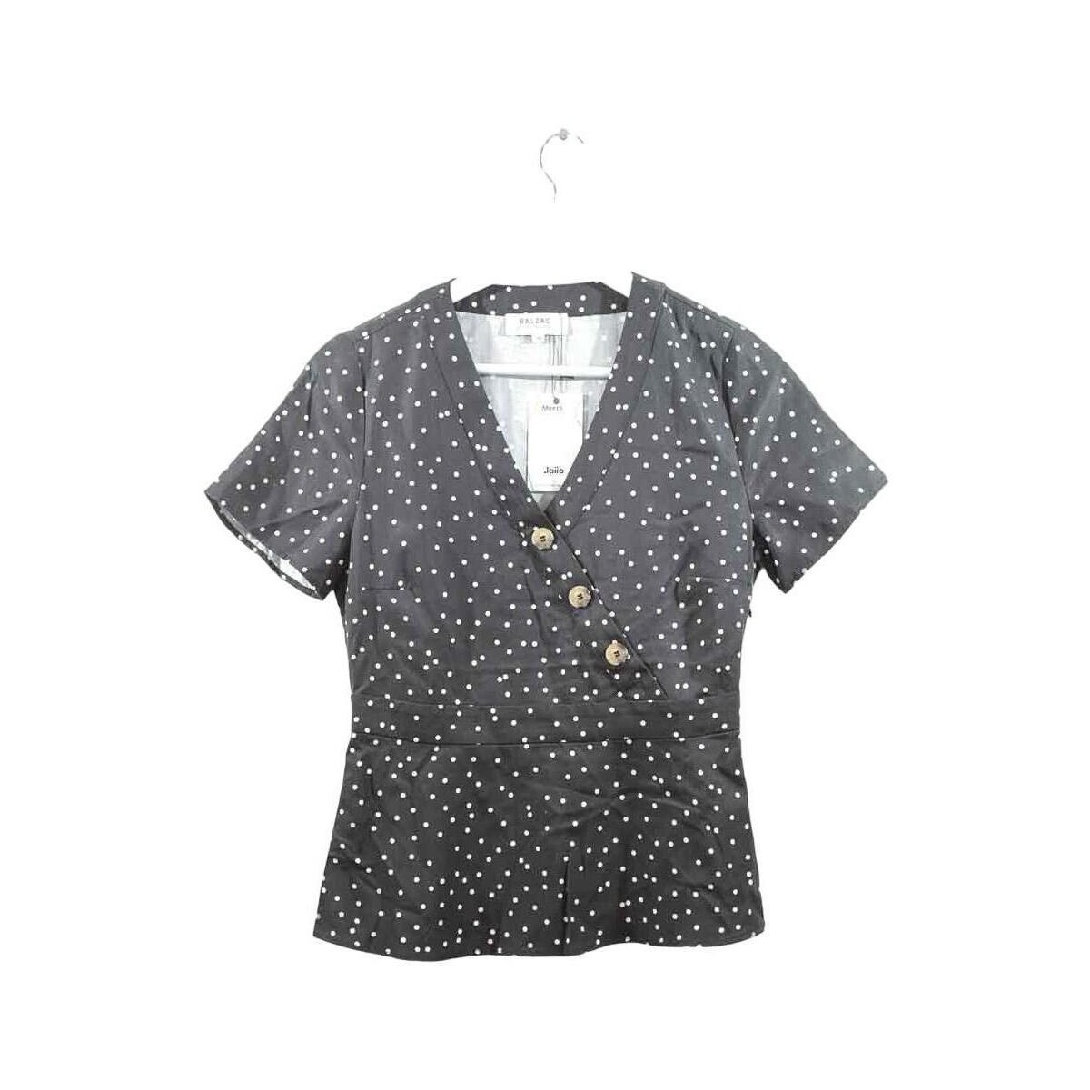 Vêtements Femme Débardeurs / T-shirts sans manche Balzac Paris Blouse en coton Noir