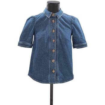 Vêtements Femme Débardeurs / T-shirts sans manche Sézane Chemise en coton Bleu