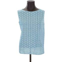 Vêtements A-Perla Débardeurs / T-shirts sans manche Prada Blouse en coton Bleu