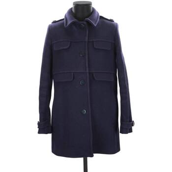 Vêtements Femme Blousons Plat : 0 cm Manteau en laine Bleu