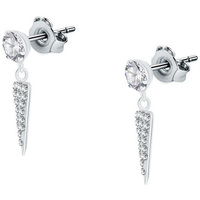 Montres & Bijoux Femme Boucles d'oreilles Cleor Boucles d'oreilles en argent 925/1000 et crystal Argenté