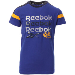 Vêtements Garçon T-shirts manches courtes Reebok Sport H89465RBI Bleu