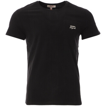 Vêtements Homme T-shirts Comes manches plaid Lee Cooper LEE-011129 Noir