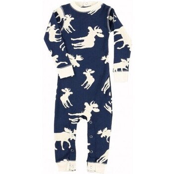 Vêtements Garçon Pyjamas / Chemises de nuit Lazyone - Pyjama une pièce Blue classic moose bébé Bleu